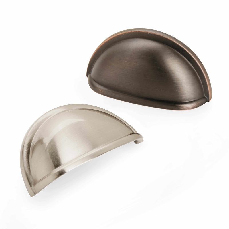 Amerock Cup Pull Collection Traditional Cup Cabinet Cup Pull 3 in. Oil Rubbed Bronze Brown