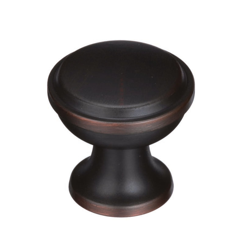 Amerock Westerly Collection Round Cabinet Knob 1-3/16 in. D 1-3/16 in. Oil Rubbed Bronze