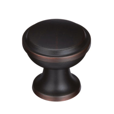 Amerock Westerly Collection Round Cabinet Knob 1-3/16 in. D 1-3/16 in. Oil Rubbed Bronze