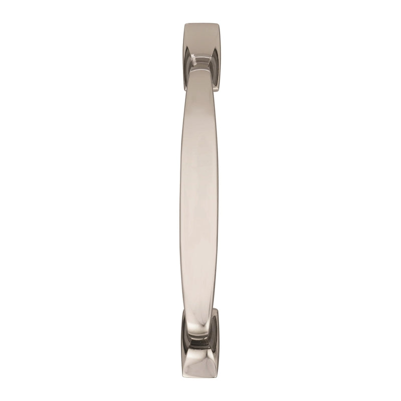 Amerock Highland Ridge Collection Transitional Arch Cabinet Pull 3-3/4 in. Polished Nickel Silver 1