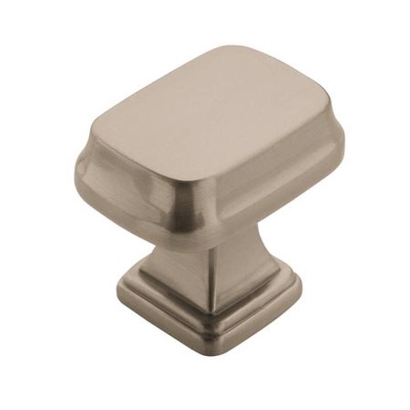Amerock Grace Revitalize Collection Round Cabinet Knob 1-1/8 in. D 1-1/8 in. Satin Nickel
