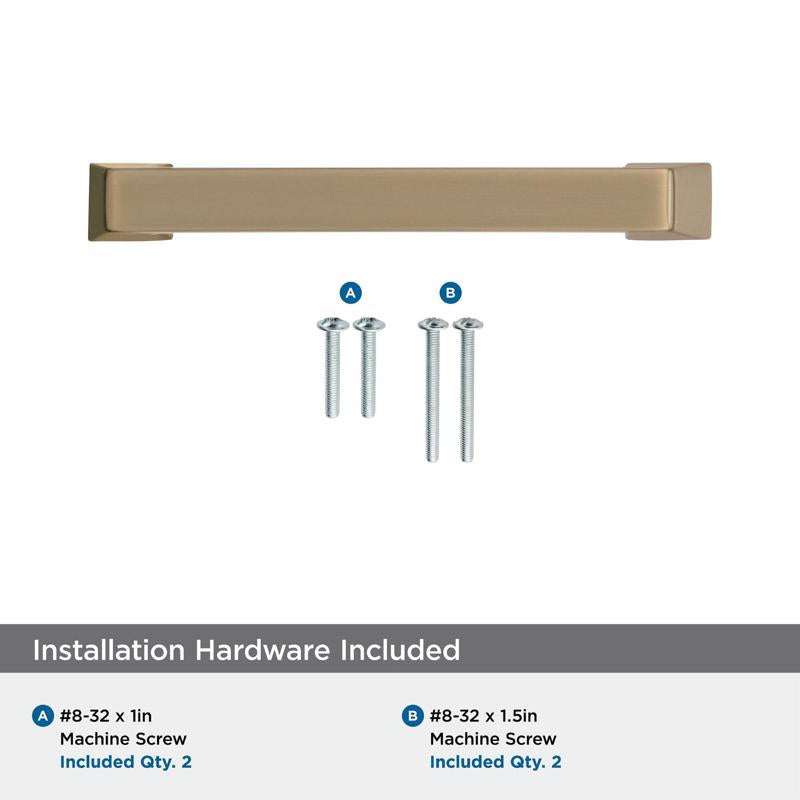 Amerock Blackrock Collection Transitional Arch Cabinet Pull 3-3/4 in. Golden Champagne Gold