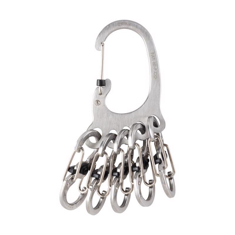 Nite Ize BigFoot Locker 2 in. D Stainless Steel Silver Carabiner Carabiner Key Chain