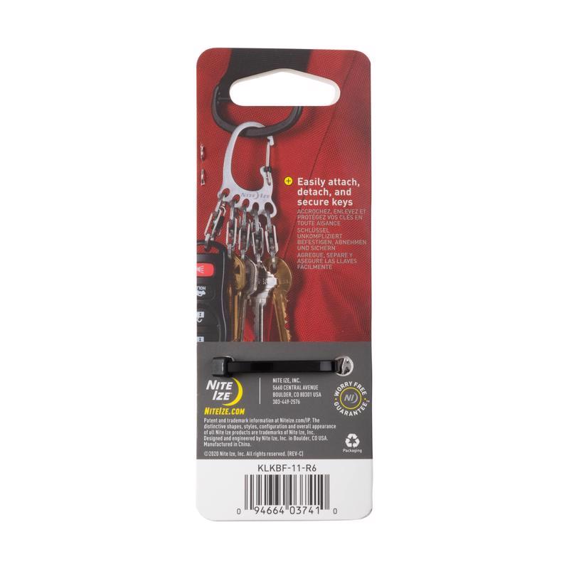 Nite Ize BigFoot Locker 2 in. D Stainless Steel Silver Carabiner Carabiner Key Chain