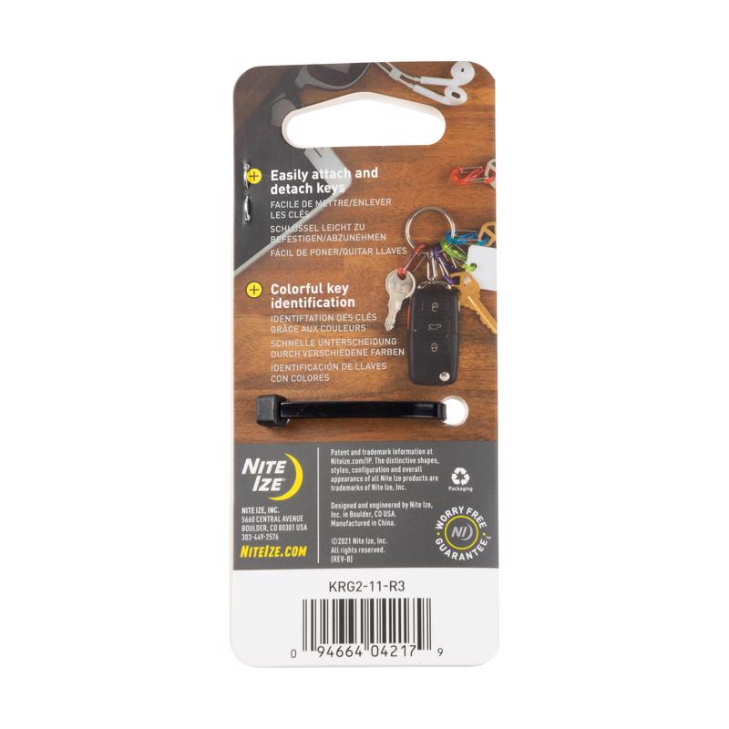 Nite Ize KeyRing S-Biner 2.2 in. D Stainless Steel Assorted Key Ring