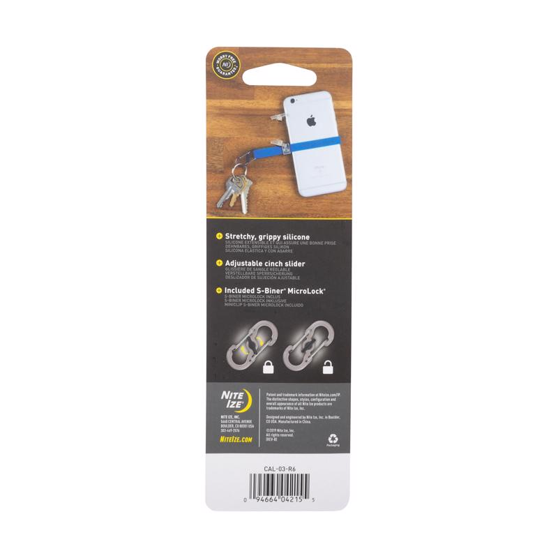 Nite Ize Cinch-A-Lot 0.6 in. D Rubber Blue Key Strap