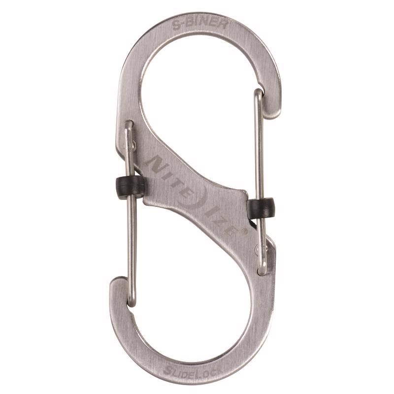 Nite Ize S-Biner Slidelock 1.8 in. D Stainless Steel Silver Carabiner S-Biner