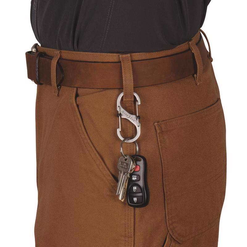 Nite Ize S-Biner Slidelock 1.8 in. D Stainless Steel Silver Carabiner S-Biner