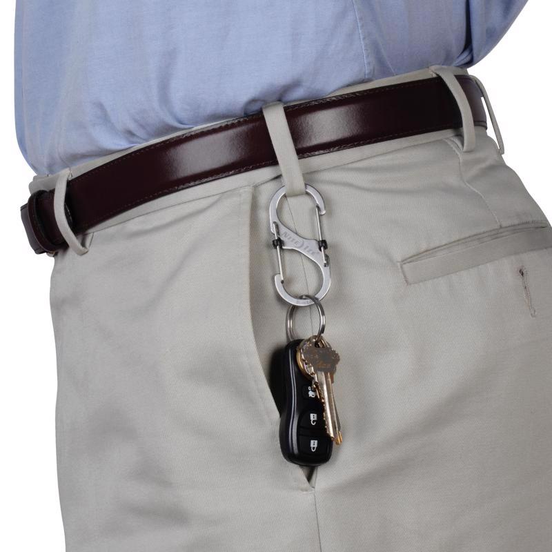 Nite Ize S-Biner Slidelock 1.8 in. D Stainless Steel Silver Carabiner S-Biner