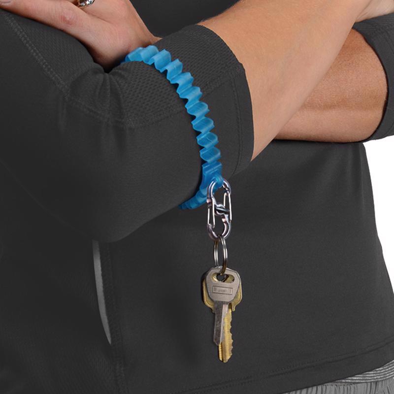 Nite Ize Band-It 2.5 in. D Plastic Blue Wristband Key Ring