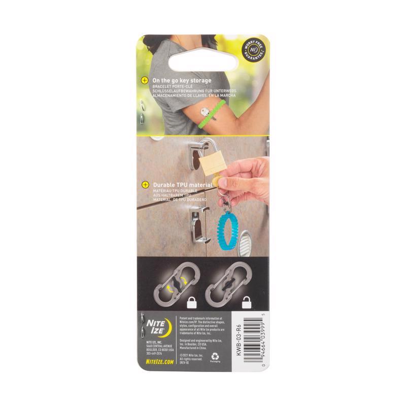 Nite Ize Band-It 2.5 in. D Plastic Blue Wristband Key Ring