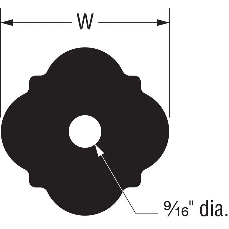 Simpson Strong-Tie Powder Coated Steel 3 in. Decorative Washer