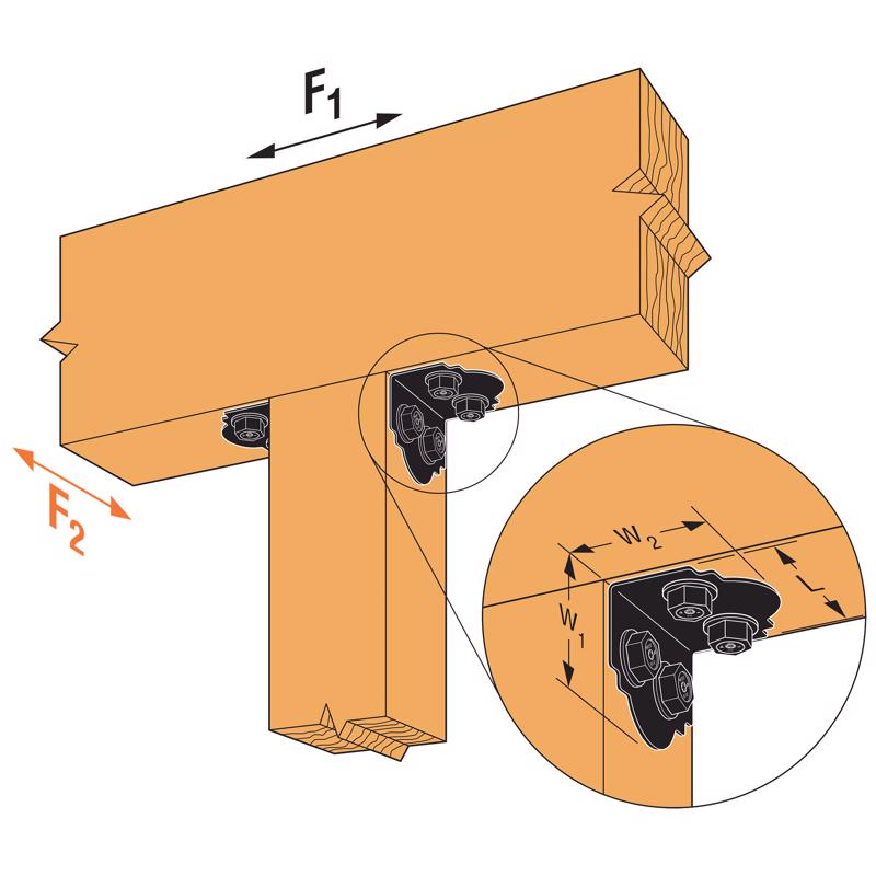 Simpson Strong-Tie 3-3/4 in. W X 5 in. L Steel Angle
