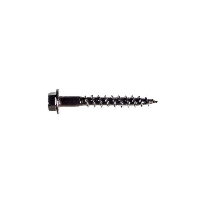 Simpson Strong-Tie No. 10 X 1-1/2 in. L Hex Black Bold Wood Screws 50 pk