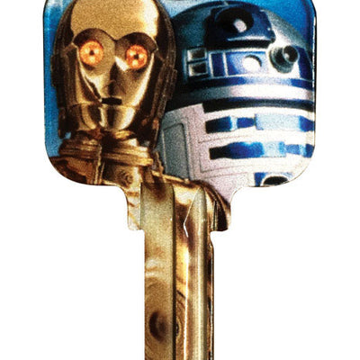 HILLMAN Star Wars Droids House/Padlock Universal Key Blank SC1 Single