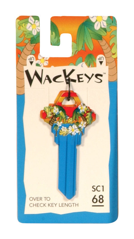 HILLMAN Wackey Hawaiian House/Office Key Blank 68 SC1 Single For Schlage