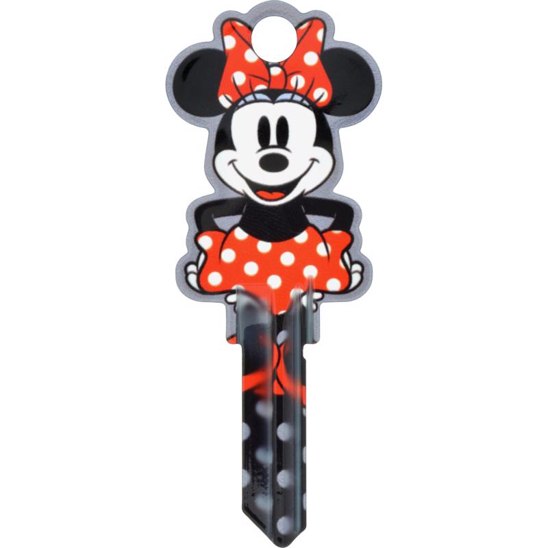 HILLMAN Disney Minnie Mouse House/Padlock Universal Key Blank SC1 Double