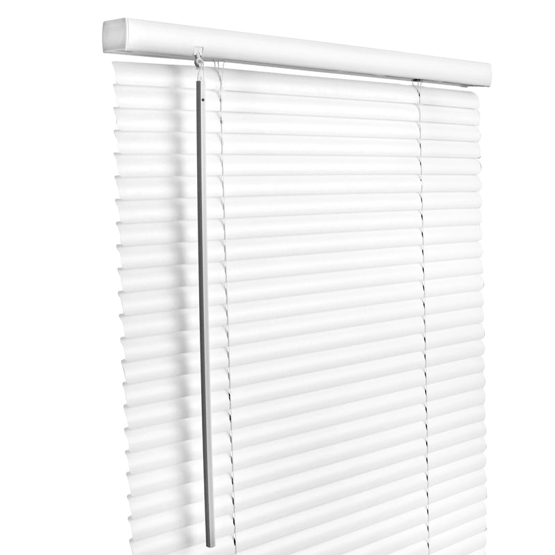 Living Accents Vinyl 1 in. Blinds 34 in. W X 64 in. H White Cordless