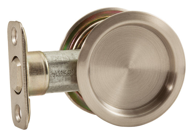 National Hardware Satin Nickel Silver Steel Pocket Door Pull