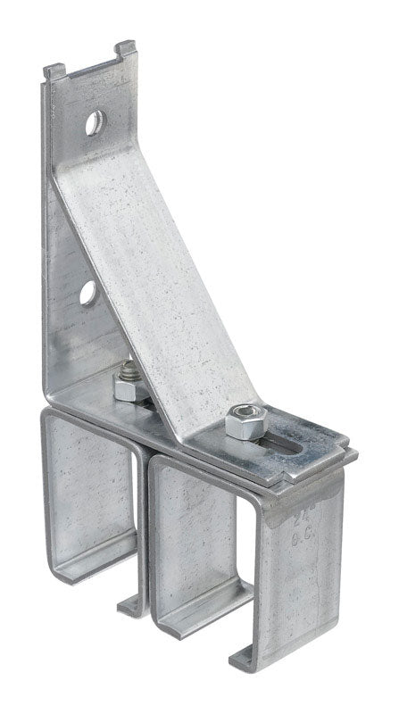 National Hardware 1-3/4 in. L Galvanized Silver Steel Double Box Rail Bracket