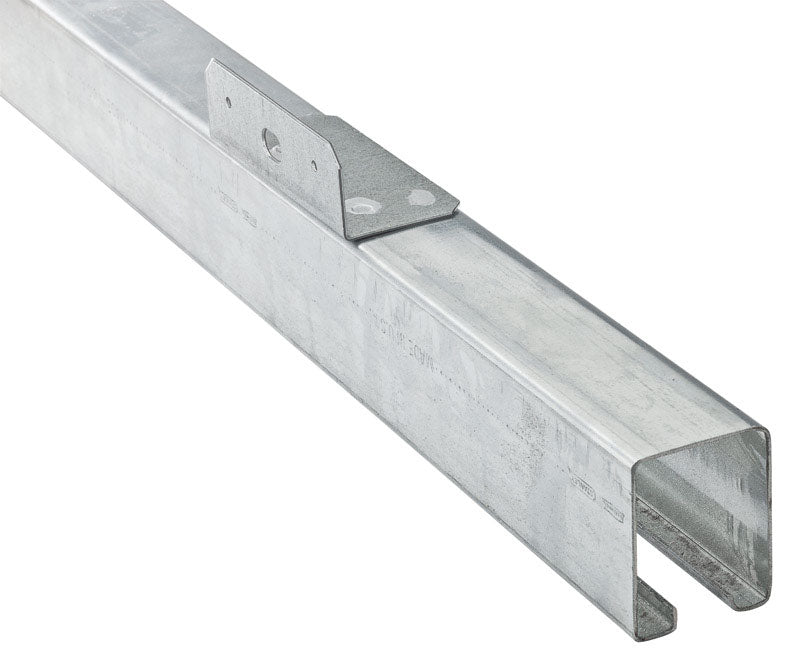 National Hardware 10 ft. L Galvanized Silver Steel Face Mount Box Rail