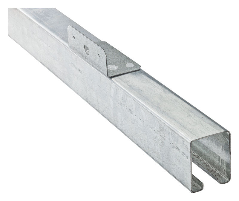 National Hardware 8 ft. L Galvanized Silver Steel Face Mount Box Rail