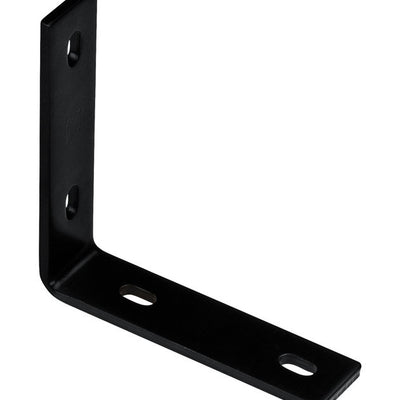 National Hardware 6.25 in. H X 1.5 in. W X 0.25 in. D Black Carbon Steel Inside/Outside Corner Brace