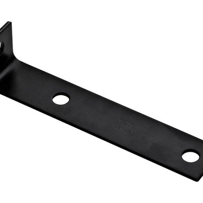 National Hardware 7.5 in. H X 1.5 in. W X 0.125 in. D Black Carbon Steel Inside Offset Leg Corner Br