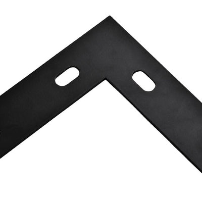 National Hardware 6.5 in. H X 1.5 in. W X 0.125 in. D Black Carbon Steel Flat Corner Plate