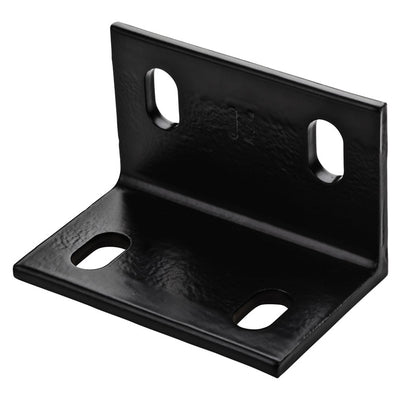 National Hardware 3 in. H X 4.6 in. W X 0.25 in. D Black Structural Steel Inside/Outside Wide Corner