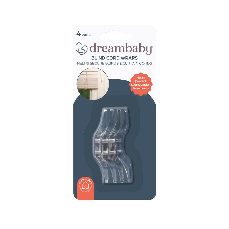 Dreambaby Clear Plastic Blind Cord Wraps 4 pk