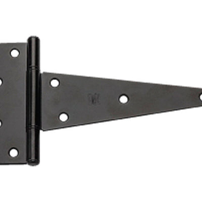 National Hardware 8 in. L Black Extra Heavy Duty T-Hinge 2 pk