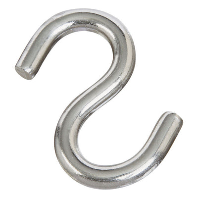 National Hardware Medium Silver Stainless Steel 2.5 in. L Open S-Hook 145 lb