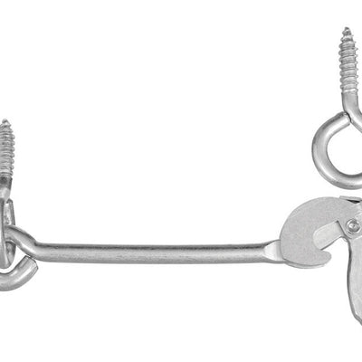 National Hardware Large Zinc-Plated Silver Steel 6 in. L Safety Gate Hook
