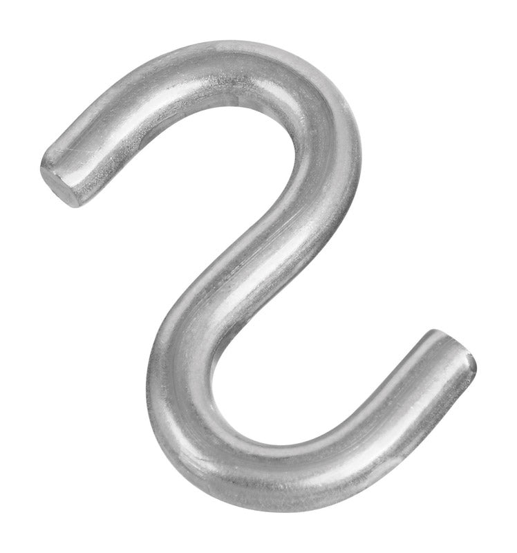 National Hardware Medium Silver Stainless Steel 2 in. L Open S-Hook 135 lb