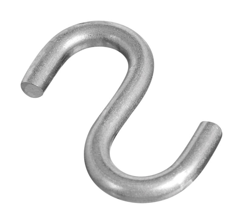 National Hardware Small Silver Stainless Steel 1-1/2 in. L Open S-Hook 55 lb