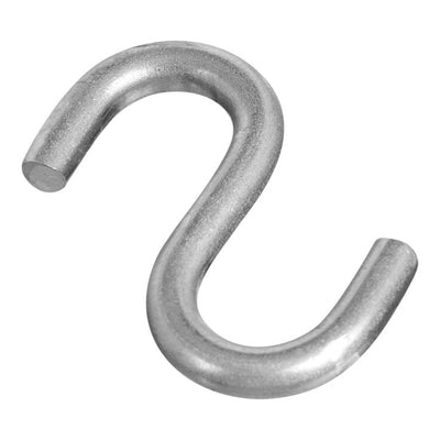 National Hardware Small Silver Stainless Steel 1-1/2 in. L Open S-Hook 55 lb