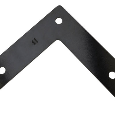 National Hardware 12 in. H X 2.5 in. W X 0.188 in. D Black Steel Flat Corner Plate