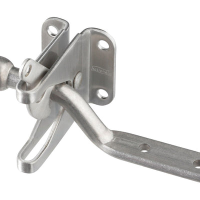 National Hardware 3.5 in. H X 6.5 in. W Stainless Steel Automatic Gate Latch