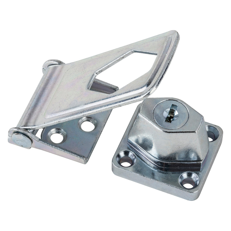 National Hardware Zinc-Plated Steel 3.5 in. L Keyed Hasp Lock