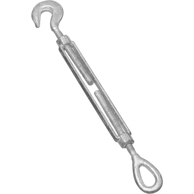 National Hardware Galvanized Silver Forged Steel 6 in. L Hook/Eye Turnbuckle 700 lb