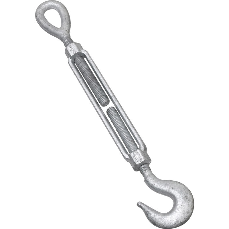 National Hardware 1/2 in. D X 6 in. L Galvanized Steel Hook and Eye Turnbuckle