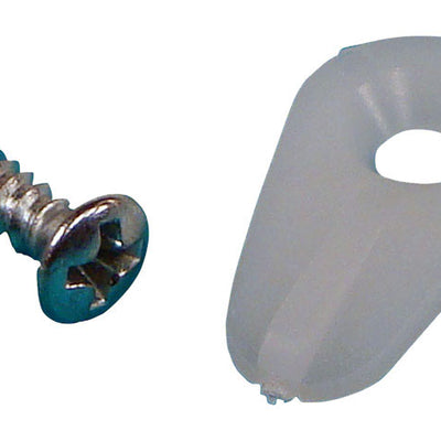 US Hardware White Nylon Screen Clip 8 pk