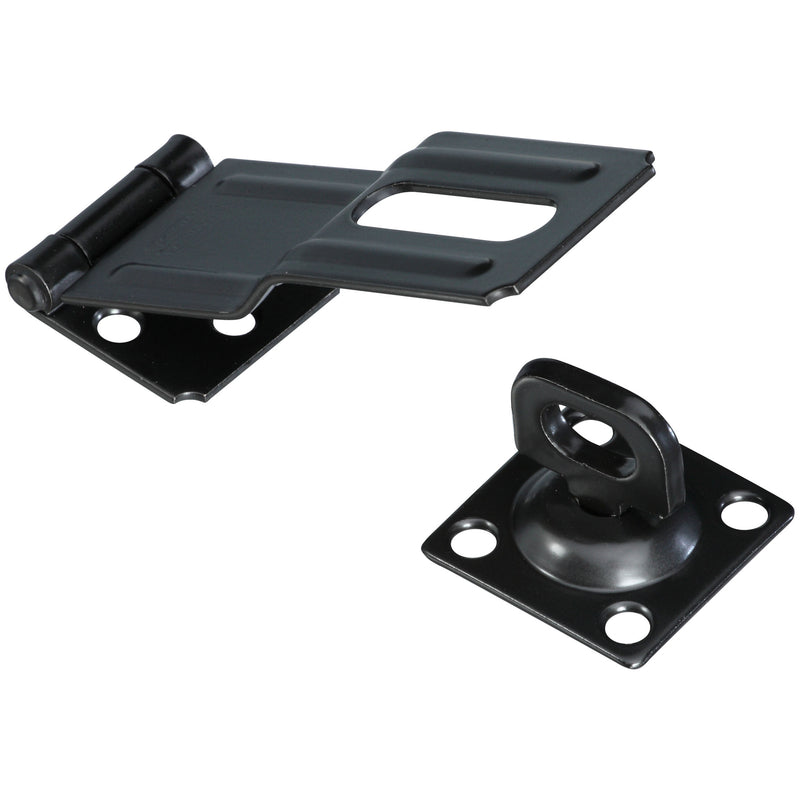 National Hardware Aluminum/Steel 4-1/2 in. L Swivel Staple Safety Hasp