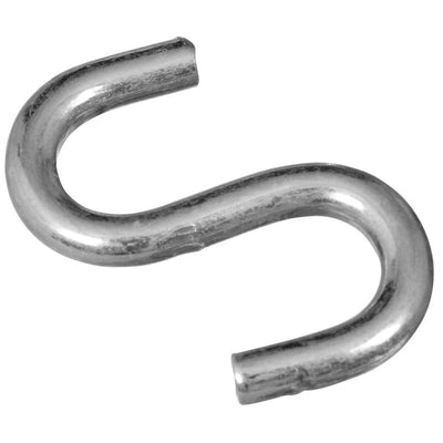 National Hardware Small Zinc-Plated Silver Steel 1-1/2 in. L S-Hook 40 lb