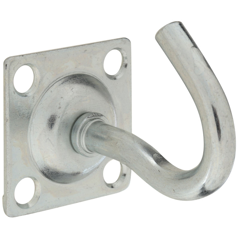 National Hardware Medium Zinc-Plated Silver Steel 2.33 in. L Clothesline Hook 140 lb