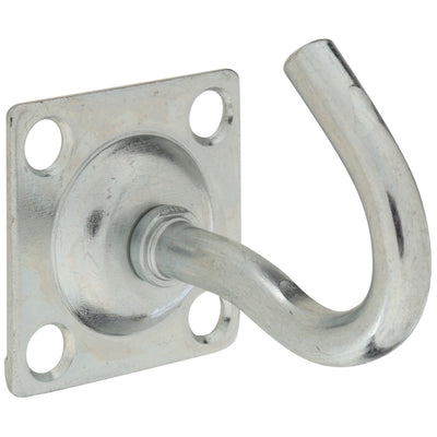 National Hardware Medium Zinc-Plated Silver Steel 2.33 in. L Clothesline Hook 140 lb