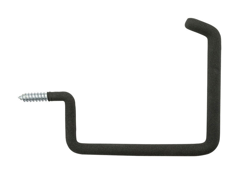 National Hardware 9.38 in. L Vinyl Coated Black Steel Large Storage Hook 50 lb. cap.