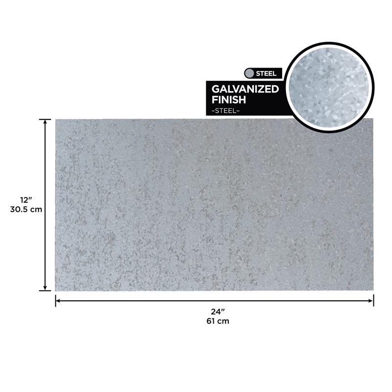 M-D Building Products 0.02 in. X 12 in. W X 24 in. L Galvanized Steel Sheet Metal