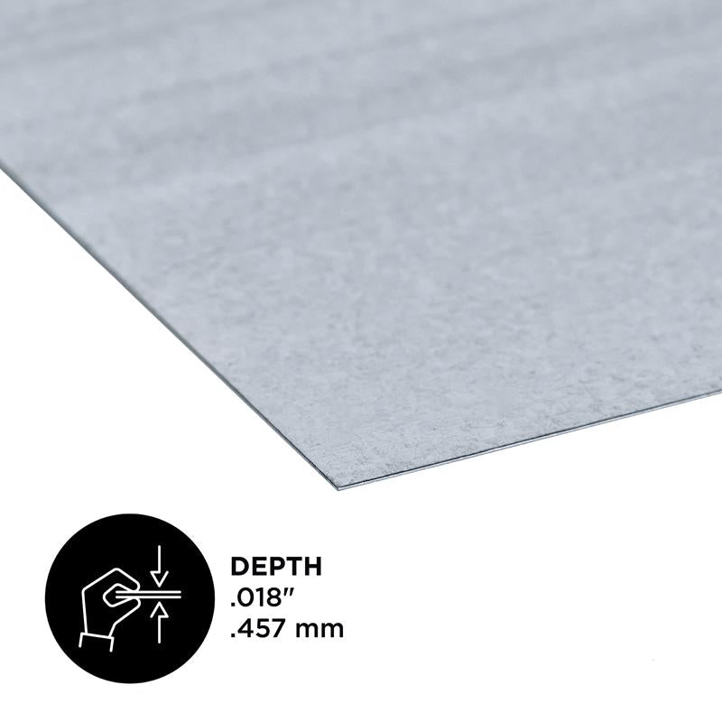 M-D Building Products 0.02 in. X 12 in. W X 24 in. L Galvanized Steel Sheet Metal